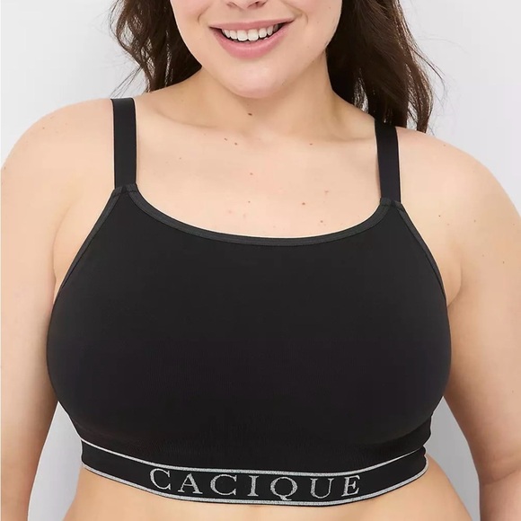 Cacique Seamless Bralette with Logo Band - Picture 1 of 6